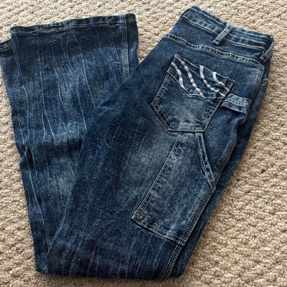 Women's Dark Blue Flare Jeans